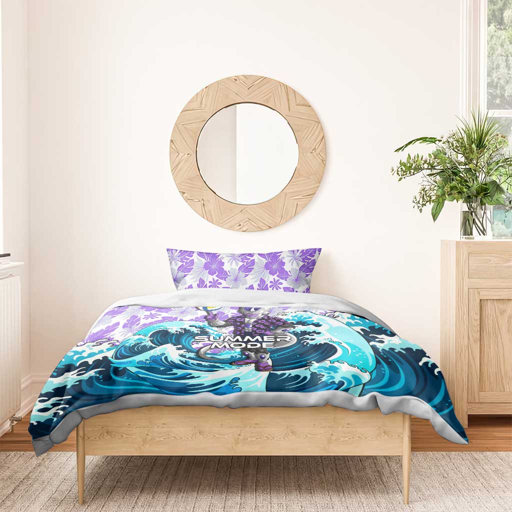 Frieza Dragon Ball Summer Theme Bedding Set with Volleyball Floral Shirt and Shenron Tropical Design - The Mazicc