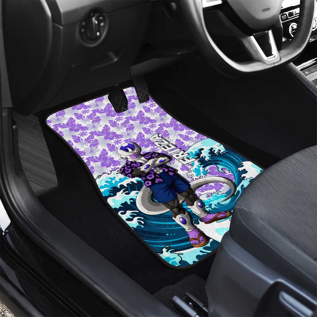 Frieza Dragon Ball Summer Theme Car Mats with Volleyball Floral Shirt and Shenron Tropical Design - The Mazicc