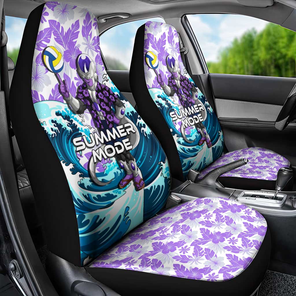Frieza Dragon Ball Summer Theme Car Seat Cover with Volleyball Floral Shirt and Shenron Tropical Design - The Mazicc