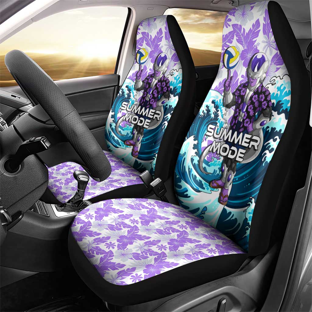 Frieza Dragon Ball Summer Theme Car Seat Cover with Volleyball Floral Shirt and Shenron Tropical Design - The Mazicc