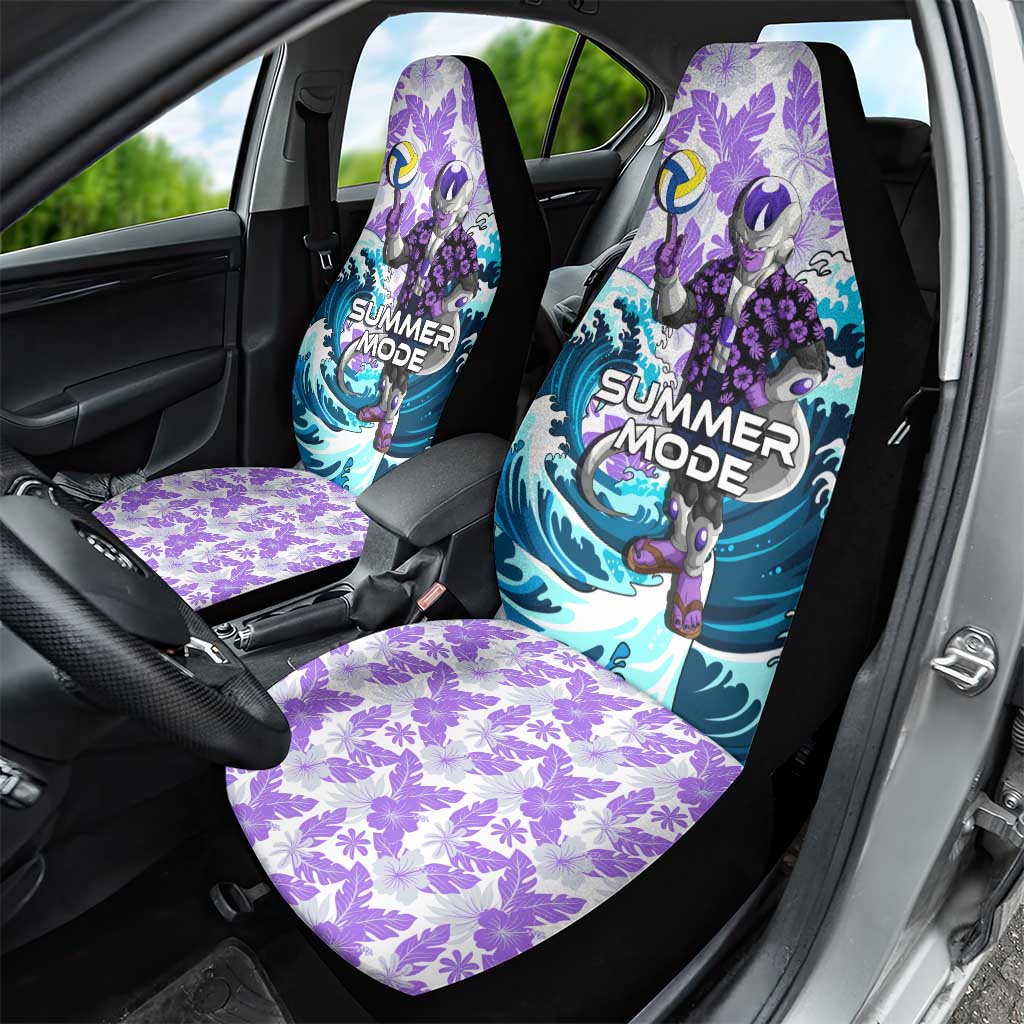 Frieza Dragon Ball Summer Theme Car Seat Cover with Volleyball Floral Shirt and Shenron Tropical Design - The Mazicc