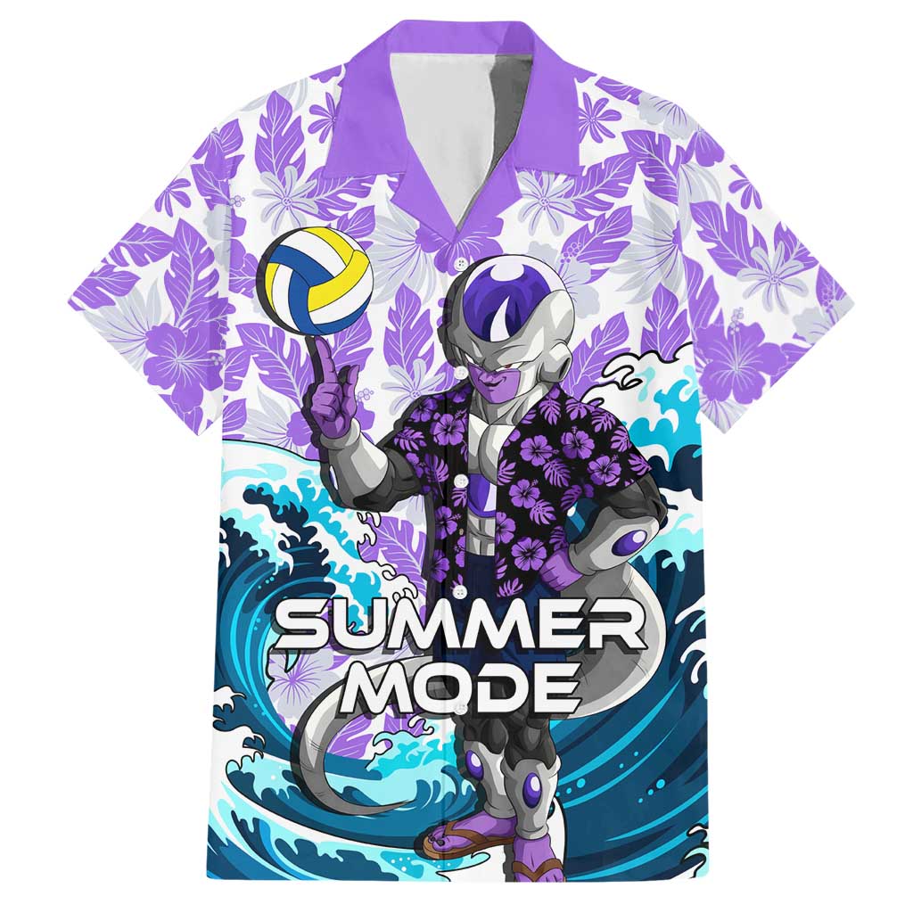 Frieza Dragon Ball Summer Theme Hawaiian Shirt with Volleyball Floral Shirt and Shenron Tropical Design - The Mazicc