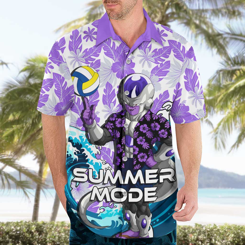 Frieza Dragon Ball Summer Theme Hawaiian Shirt with Volleyball Floral Shirt and Shenron Tropical Design - The Mazicc