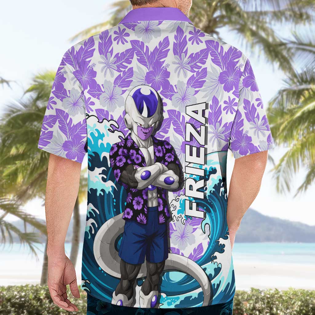 Frieza Dragon Ball Summer Theme Hawaiian Shirt with Volleyball Floral Shirt and Shenron Tropical Design - The Mazicc