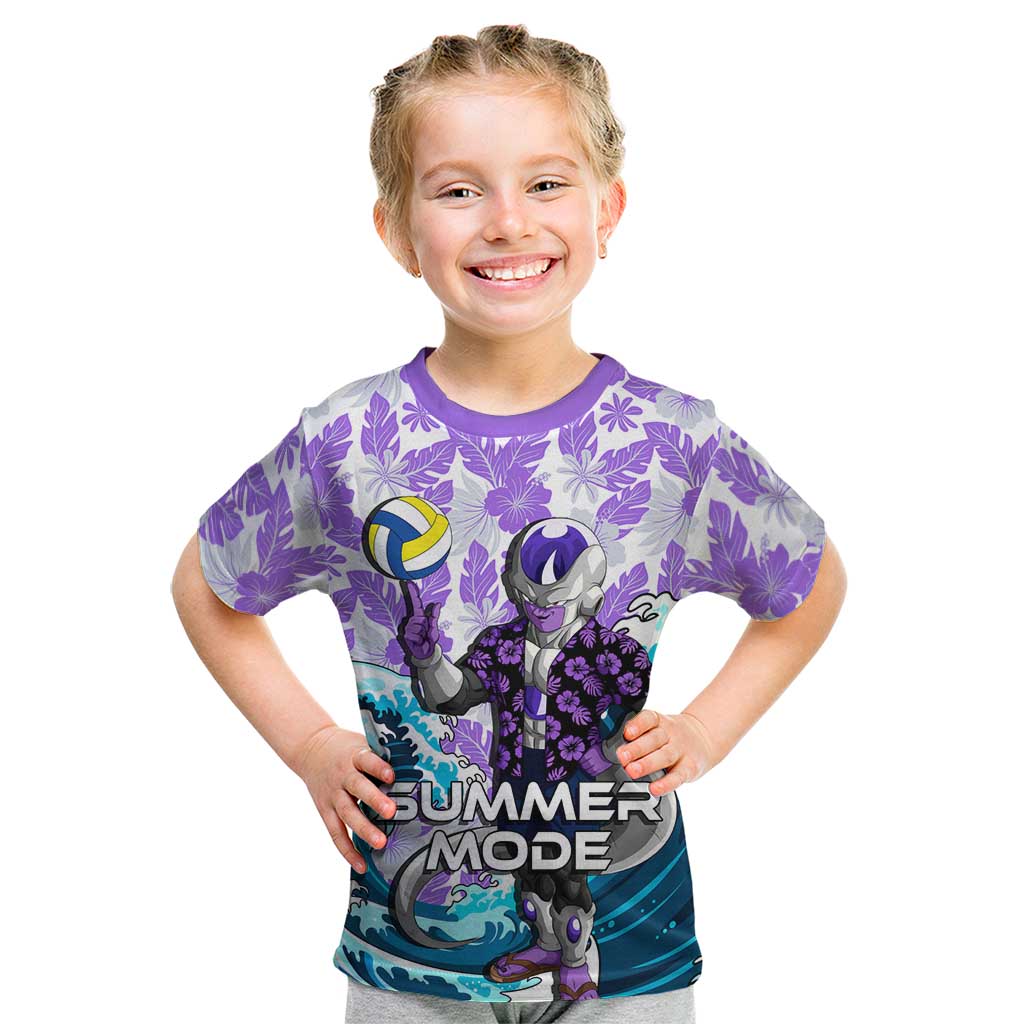Frieza Dragon Ball Summer Theme Kid T Shirt with Volleyball Floral Shirt and Shenron Tropical Design - The Mazicc