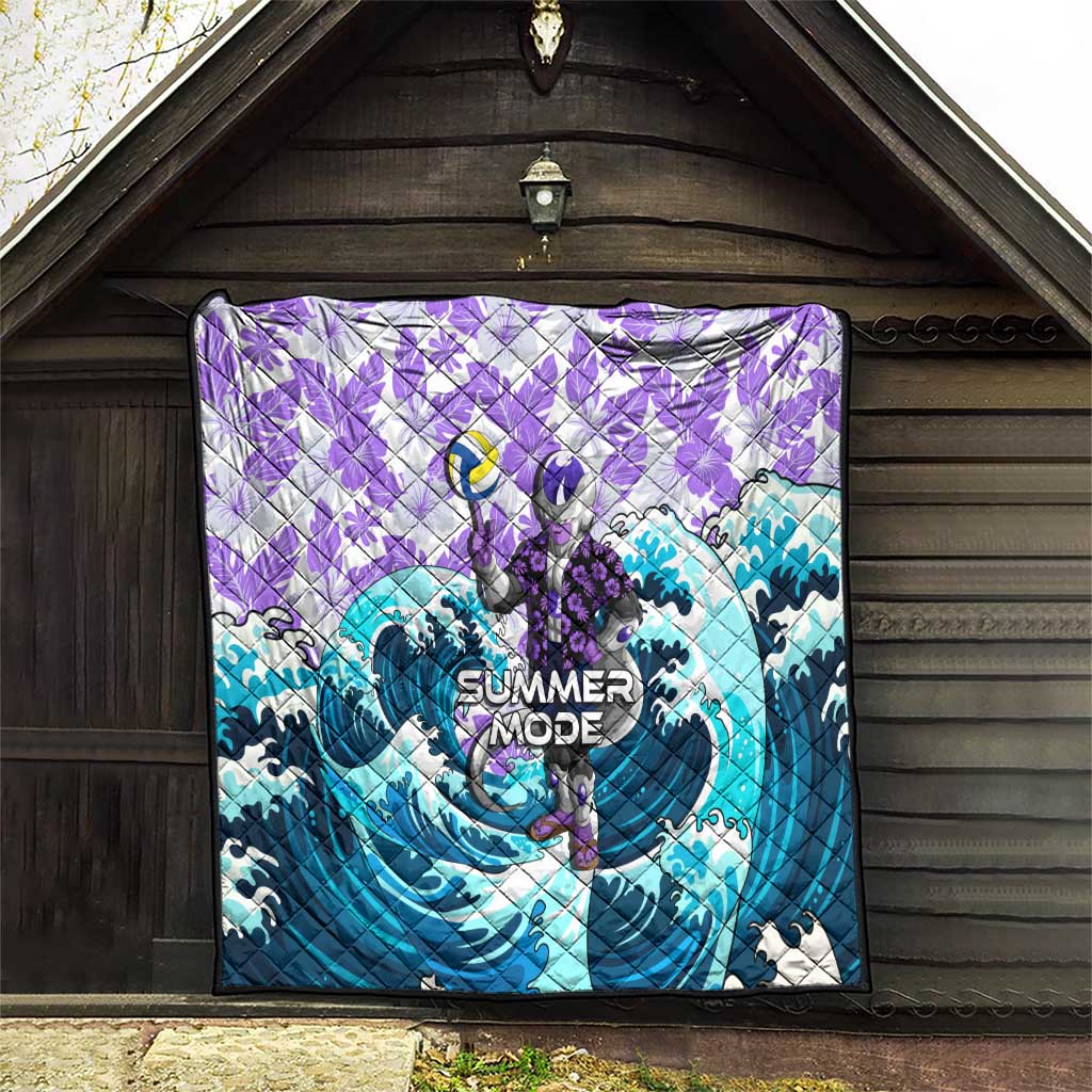Frieza Dragon Ball Summer Theme Quilt with Volleyball Floral Shirt and Shenron Tropical Design - The Mazicc
