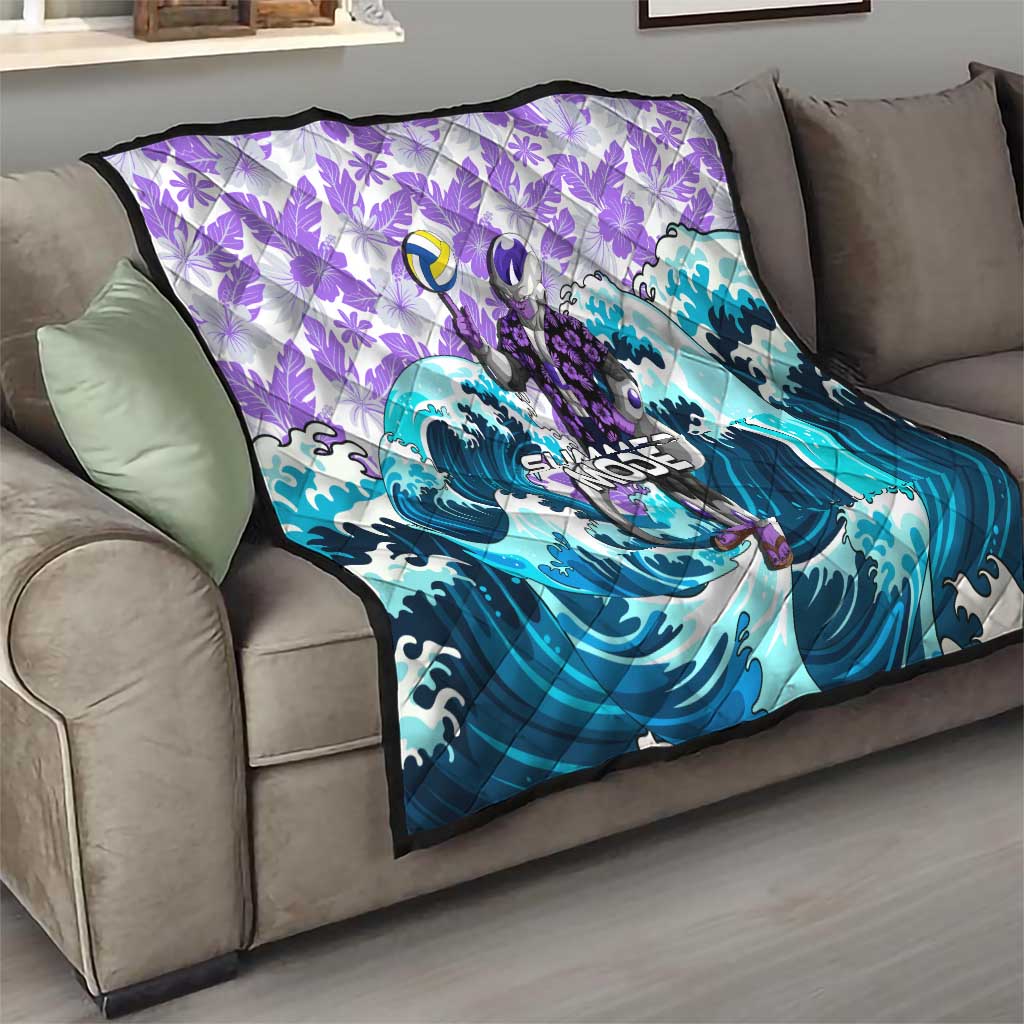 Frieza Dragon Ball Summer Theme Quilt with Volleyball Floral Shirt and Shenron Tropical Design - The Mazicc
