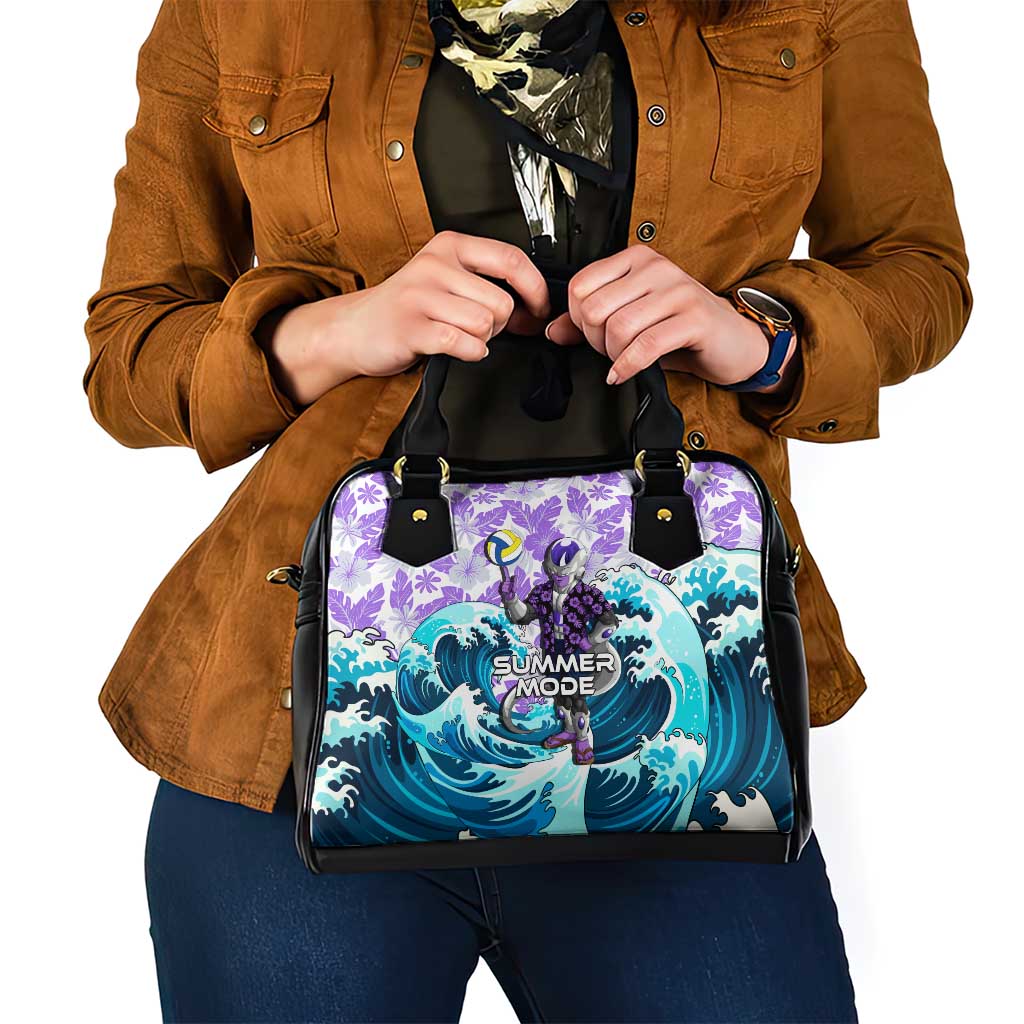 Frieza Dragon Ball Summer Theme Shoulder Handbag with Volleyball Floral Shirt and Shenron Tropical Design - The Mazicc