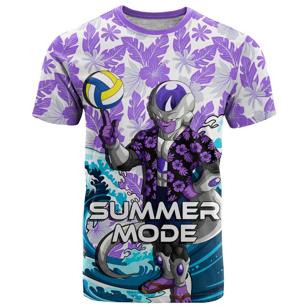 Frieza Dragon Ball Summer Theme T Shirt with Volleyball Floral Shirt and Shenron Tropical Design - The Mazicc
