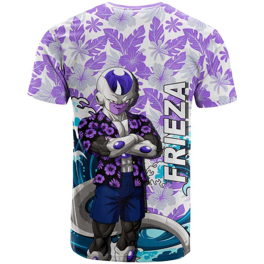Frieza Dragon Ball Summer Theme T Shirt with Volleyball Floral Shirt and Shenron Tropical Design - The Mazicc