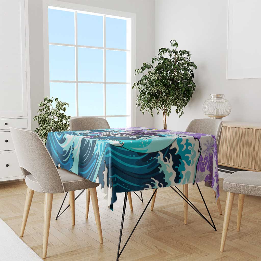 Frieza Dragon Ball Summer Theme Tablecloth with Volleyball Floral Shirt and Shenron Tropical Design - The Mazicc
