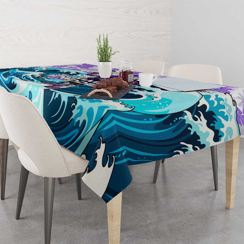Frieza Dragon Ball Summer Theme Tablecloth with Volleyball Floral Shirt and Shenron Tropical Design - The Mazicc