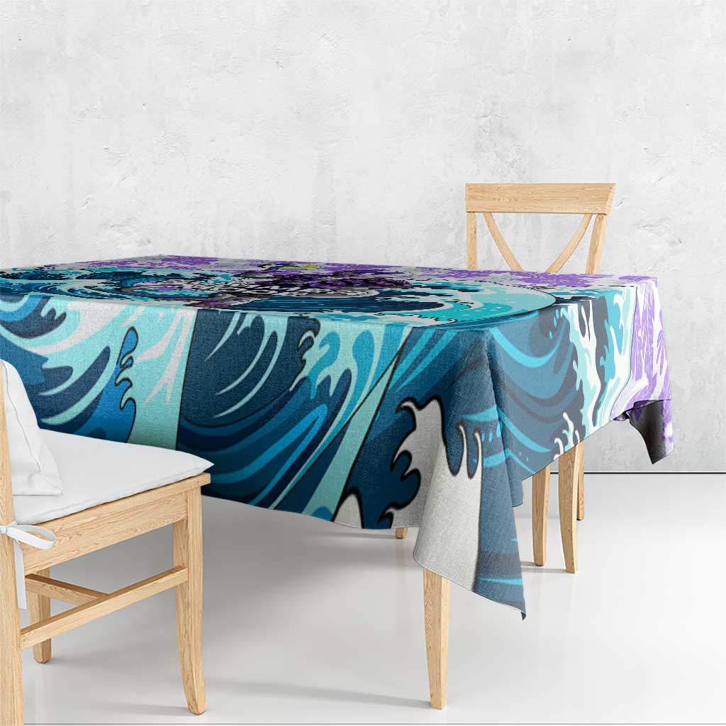 Frieza Dragon Ball Summer Theme Tablecloth with Volleyball Floral Shirt and Shenron Tropical Design - The Mazicc