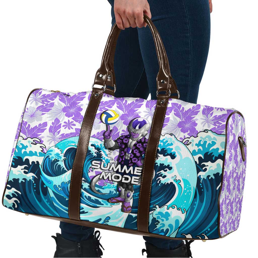 Frieza Dragon Ball Summer Theme Travel Bag with Volleyball Floral Shirt and Shenron Tropical Design - The Mazicc