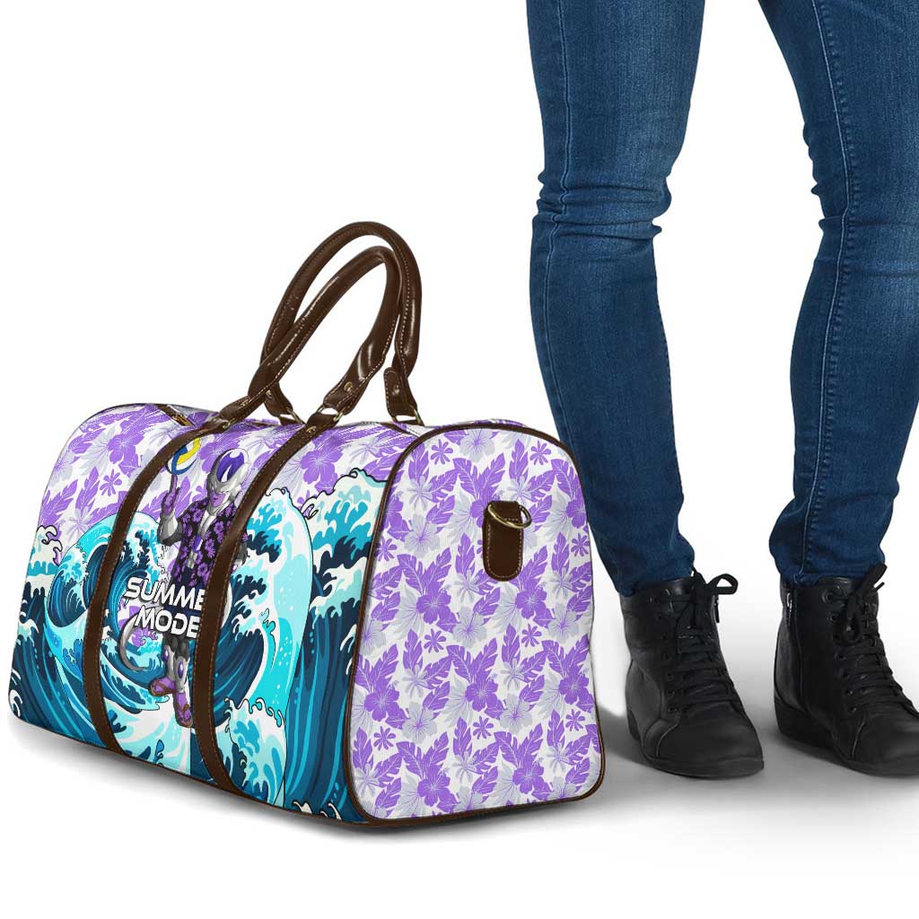 Frieza Dragon Ball Summer Theme Travel Bag with Volleyball Floral Shirt and Shenron Tropical Design - The Mazicc