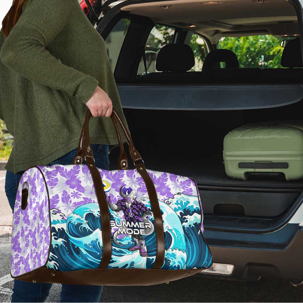 Frieza Dragon Ball Summer Theme Travel Bag with Volleyball Floral Shirt and Shenron Tropical Design - The Mazicc