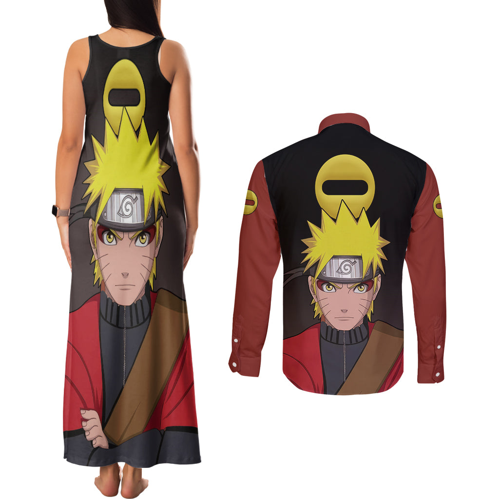 Sage - Naruto Couples Matching Tank Maxi Dress and Long Sleeve Button Shirt