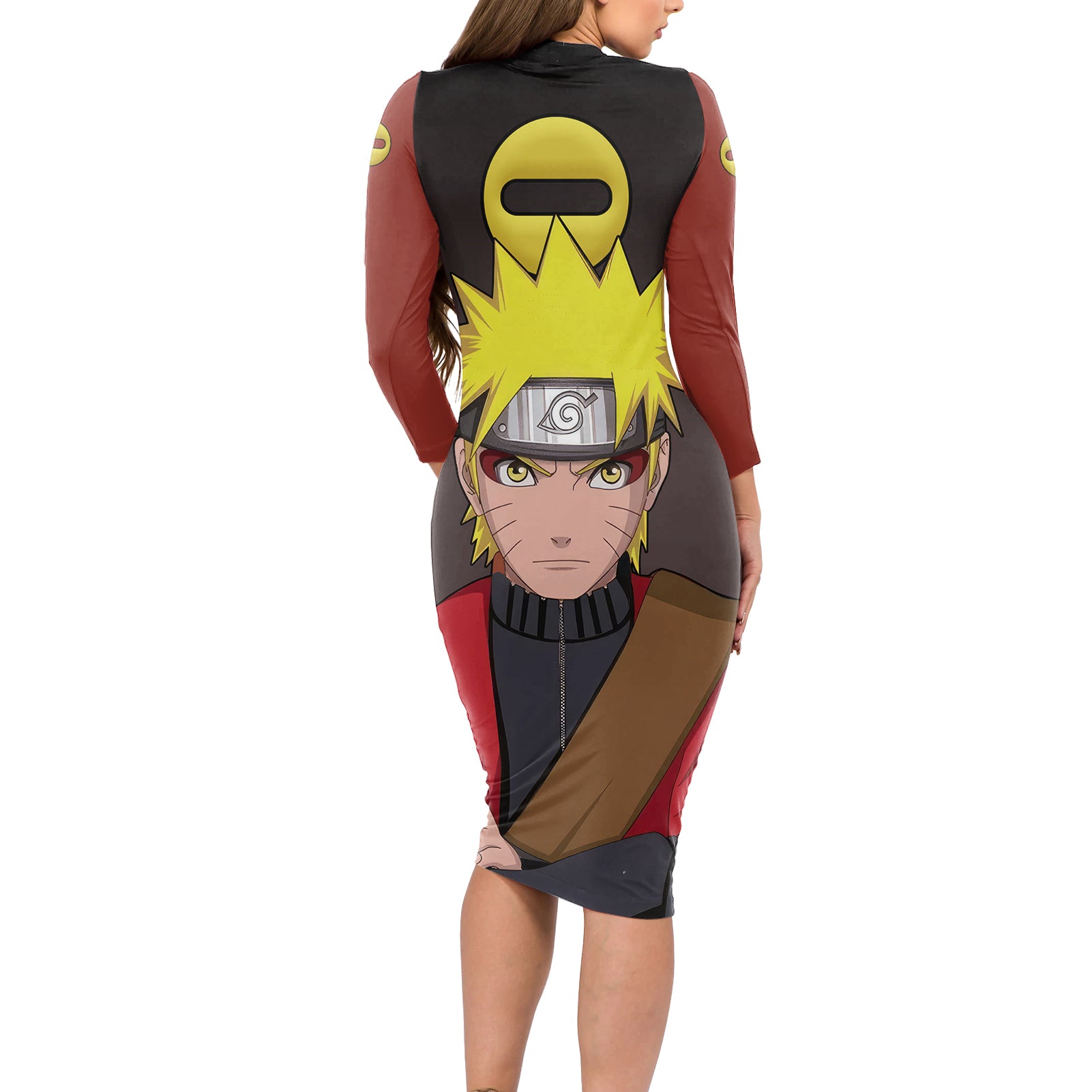Sage - Naruto Long Sleeve Bodycon Dress
