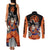 Z Goku Anime Dragon Ball Couples Matching Tank Maxi Dress and Long Sleeve Button Shirt