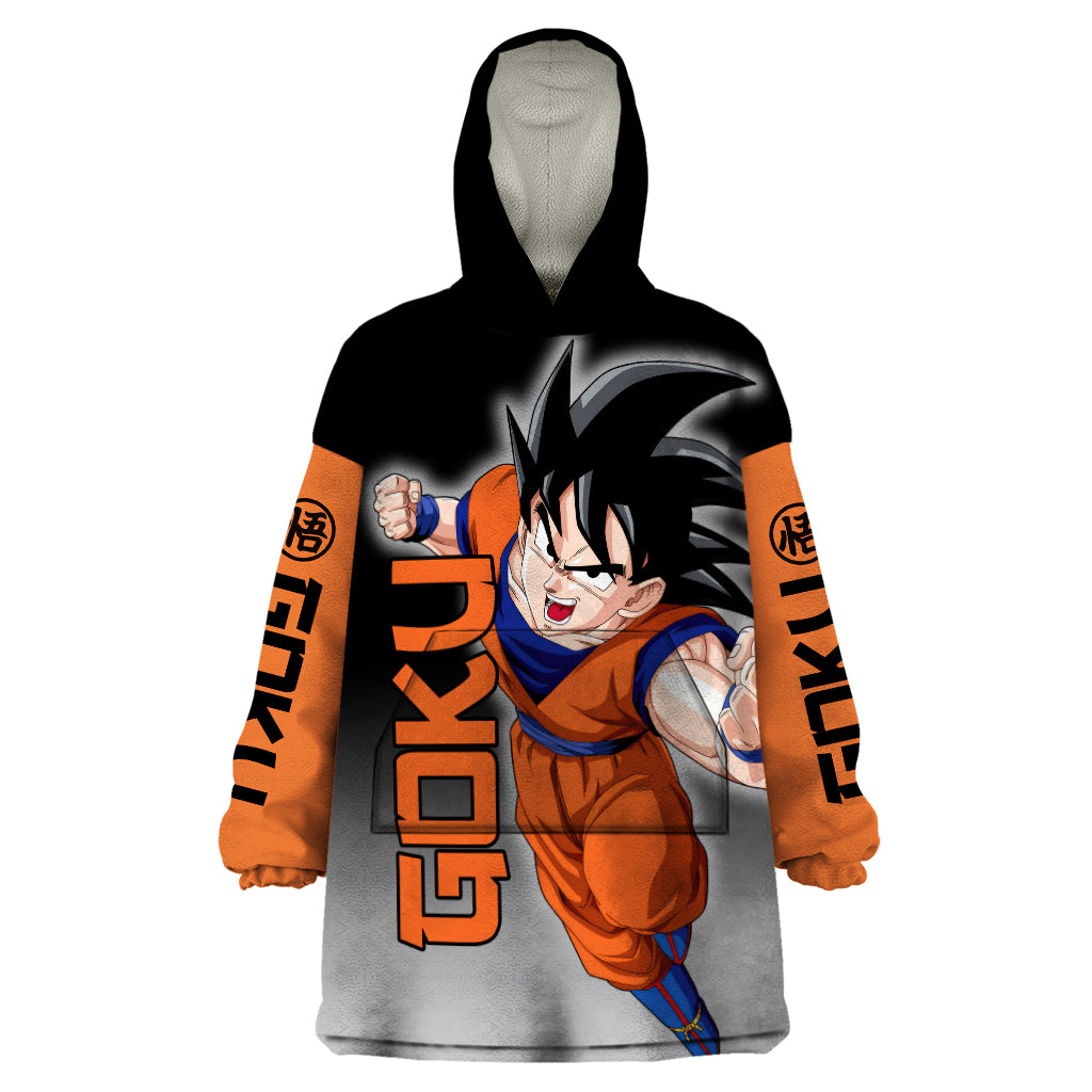 Z Goku Anime Dragon Ball Wearable Blanket Hoodie