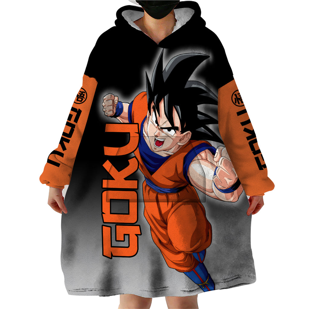 Z Goku Anime Dragon Ball Wearable Blanket Hoodie