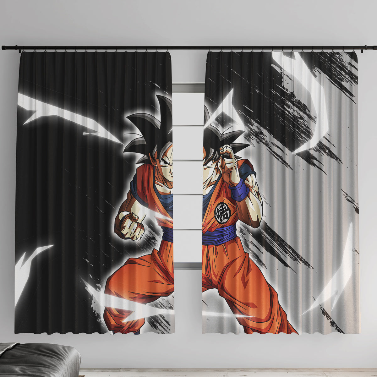 Z Goku Anime Dragon Ball Window Curtain