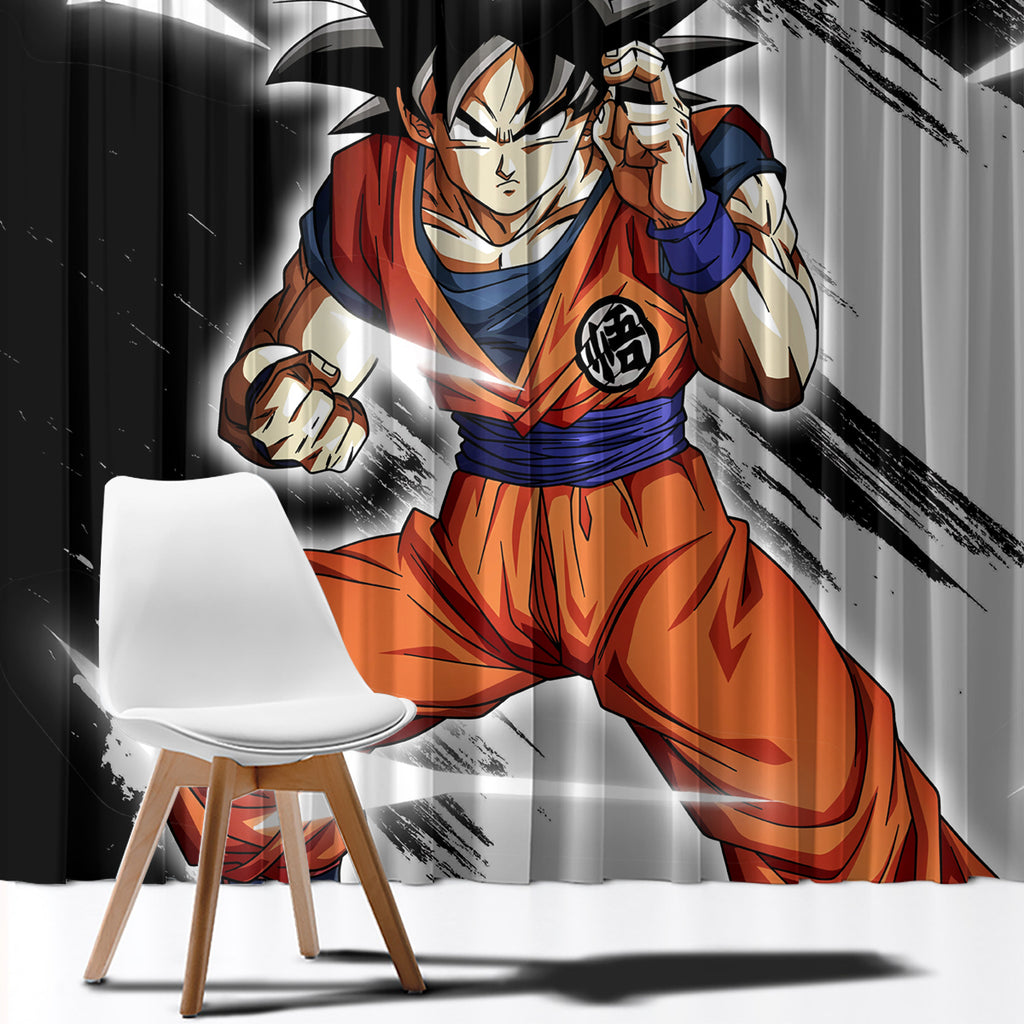 Z Goku Anime Dragon Ball Window Curtain