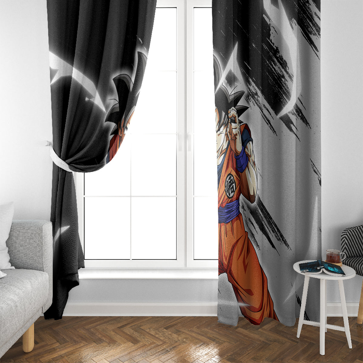 Z Goku Anime Dragon Ball Window Curtain