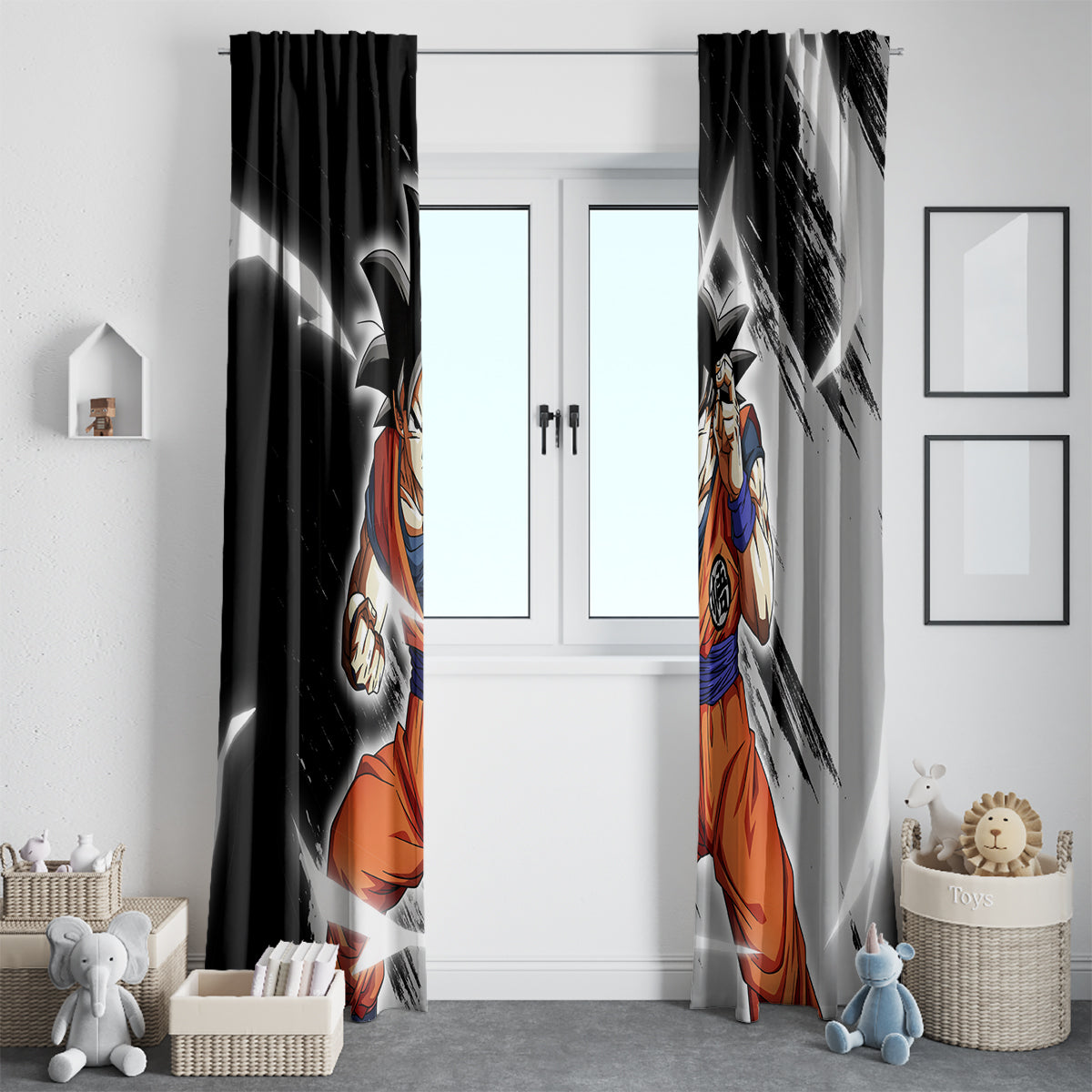 Z Goku Anime Dragon Ball Window Curtain