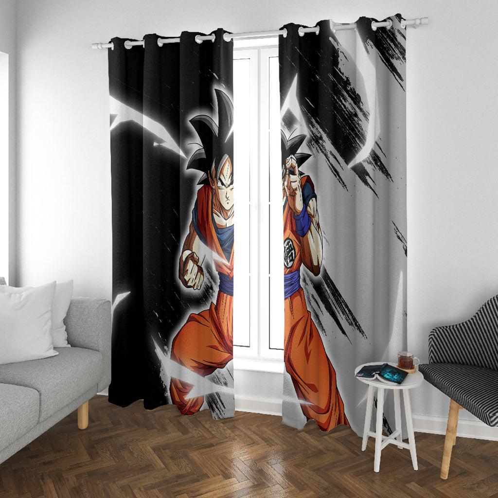 Z Goku Anime Dragon Ball Window Curtain