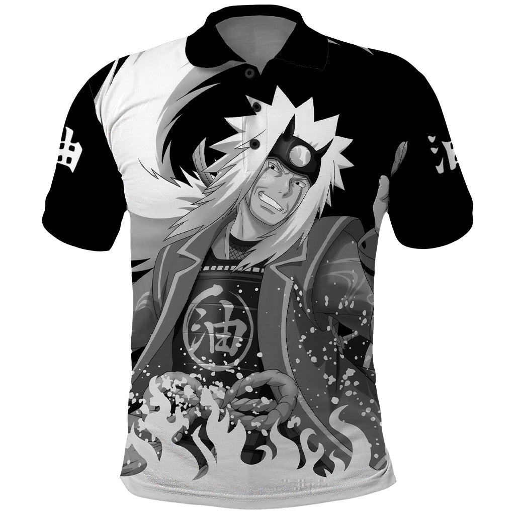 Jiraiya Anime Mixed Polo Shirt