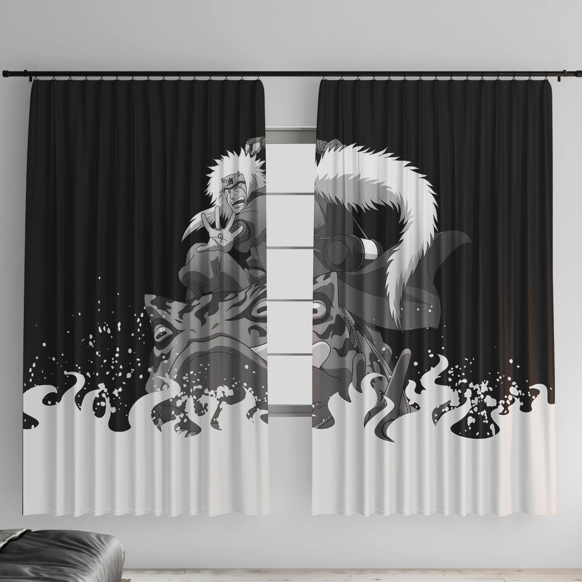 Jiraiya Anime Mixed Window Curtain