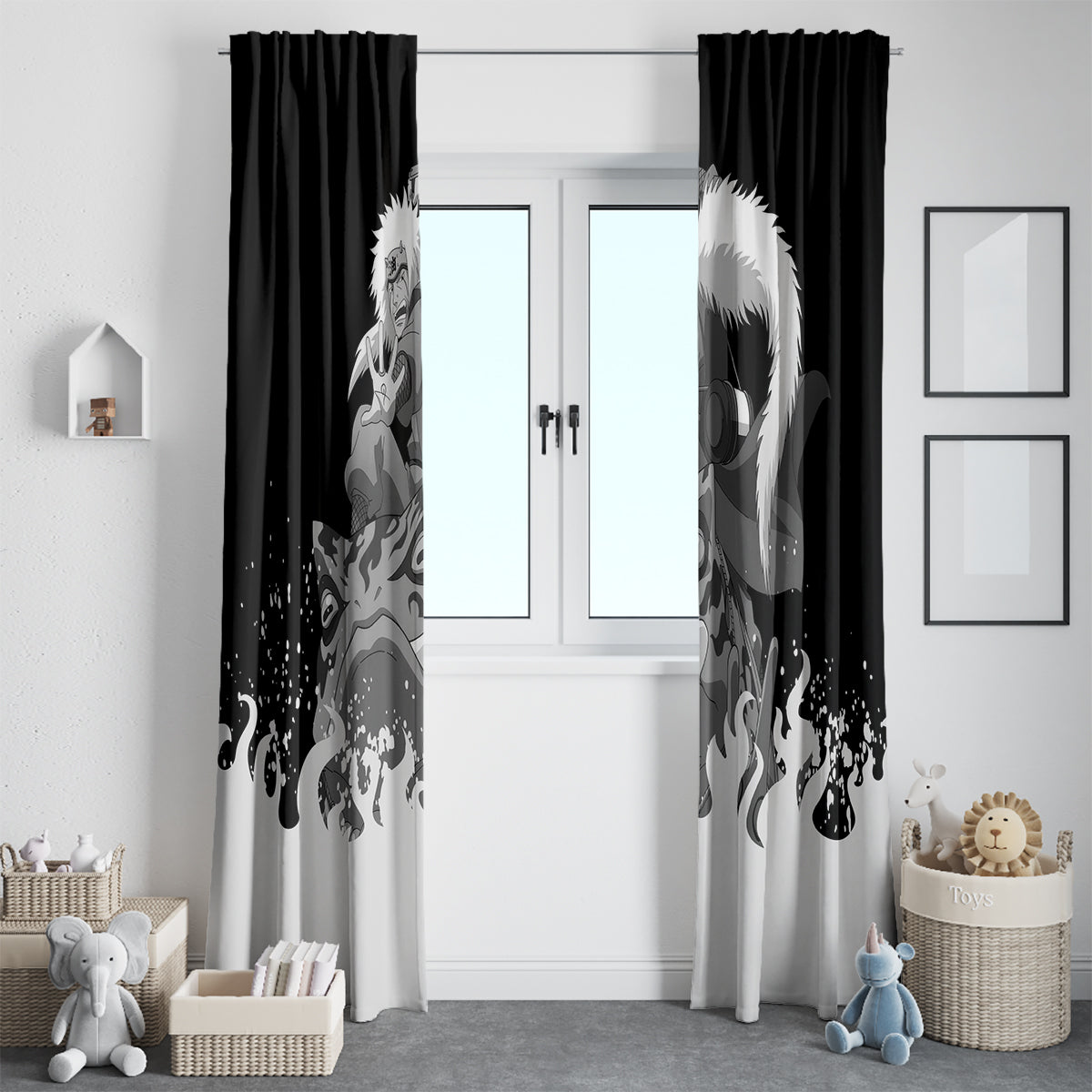 Jiraiya Anime Mixed Window Curtain