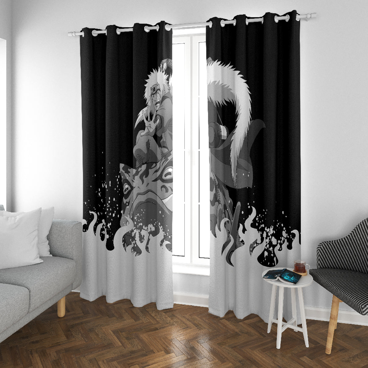 Jiraiya Anime Mixed Window Curtain