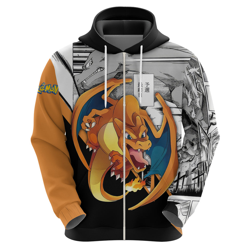 Charizard Mix Manga Hoodie