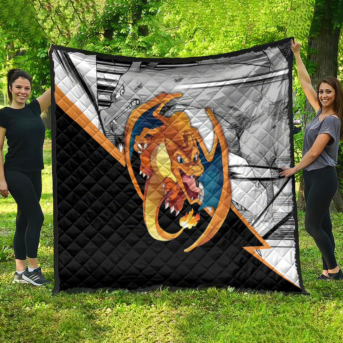 Charizard Mix Manga Quilt