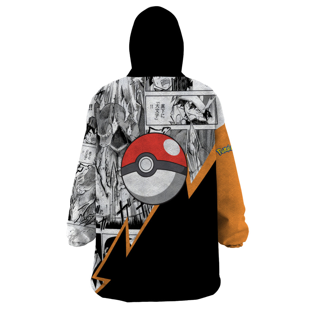 Charizard Mix Manga Wearable Blanket Hoodie