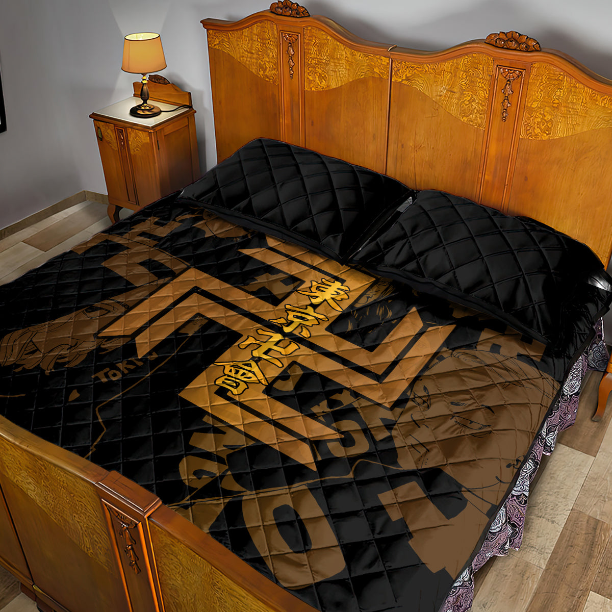 Tokyo Manjikai Quilt Bed Set