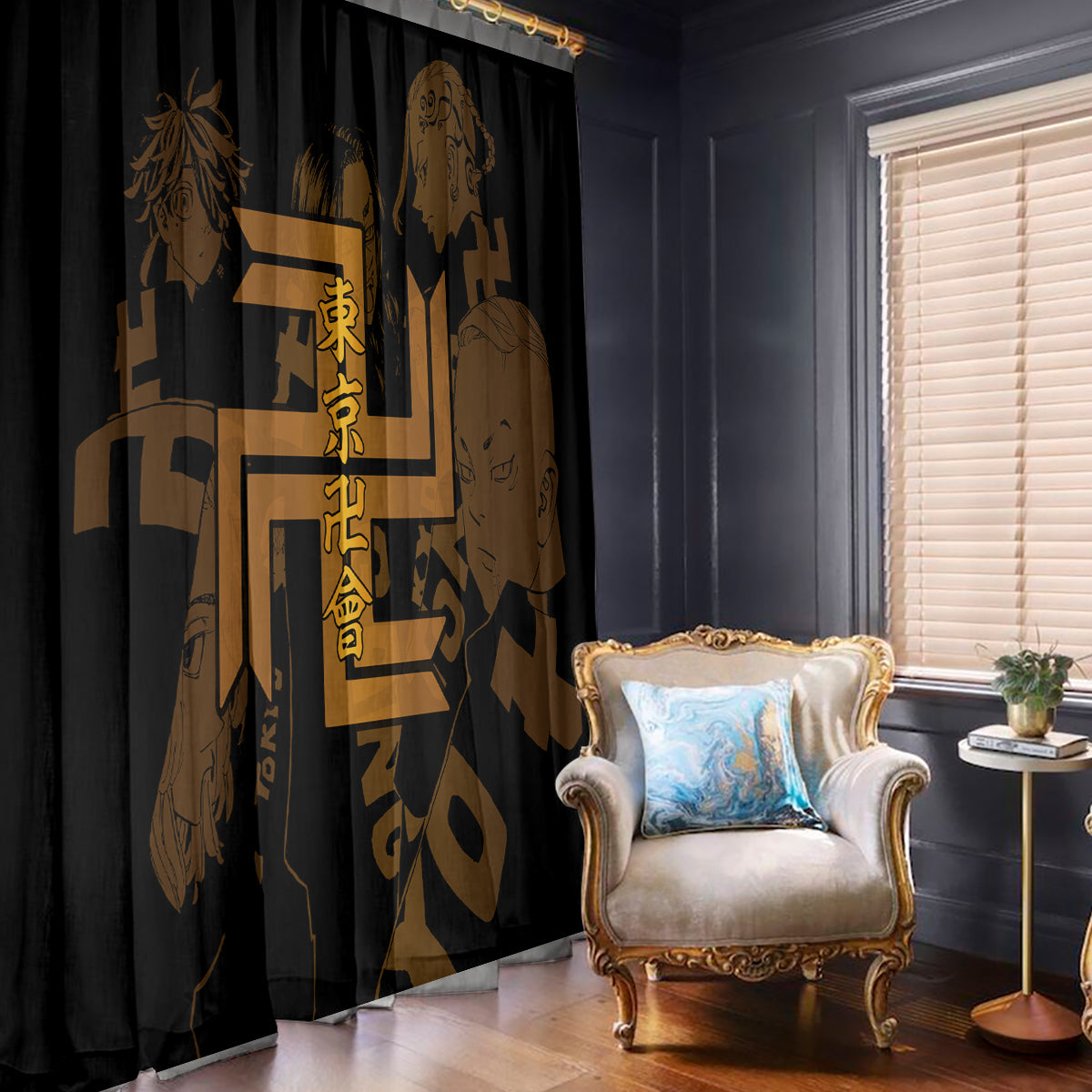 Tokyo Manjikai Window Curtain