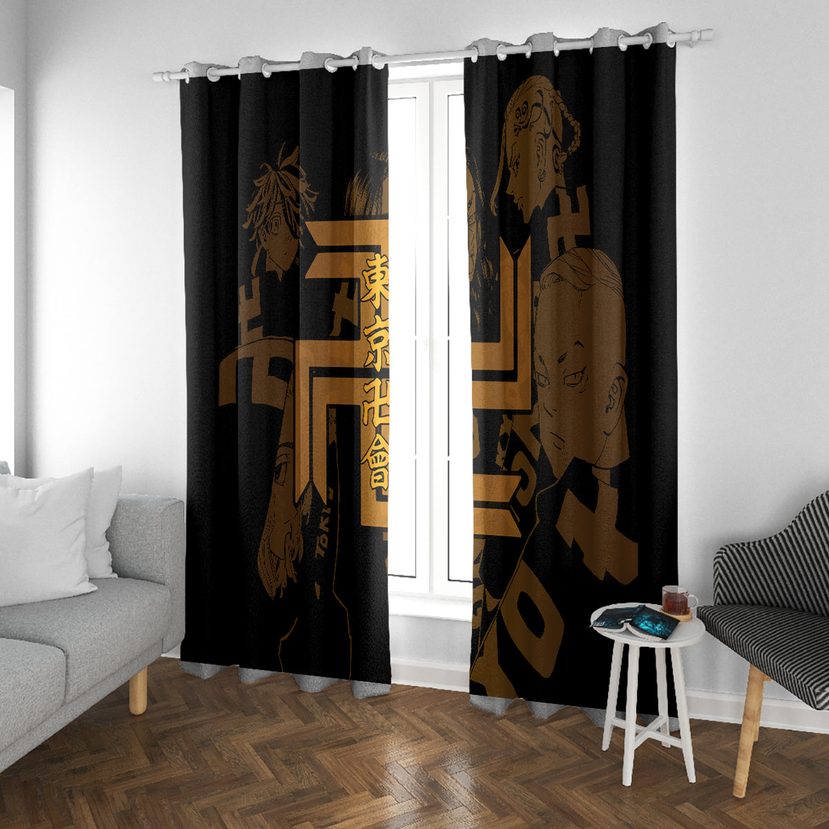 Tokyo Manjikai Window Curtain