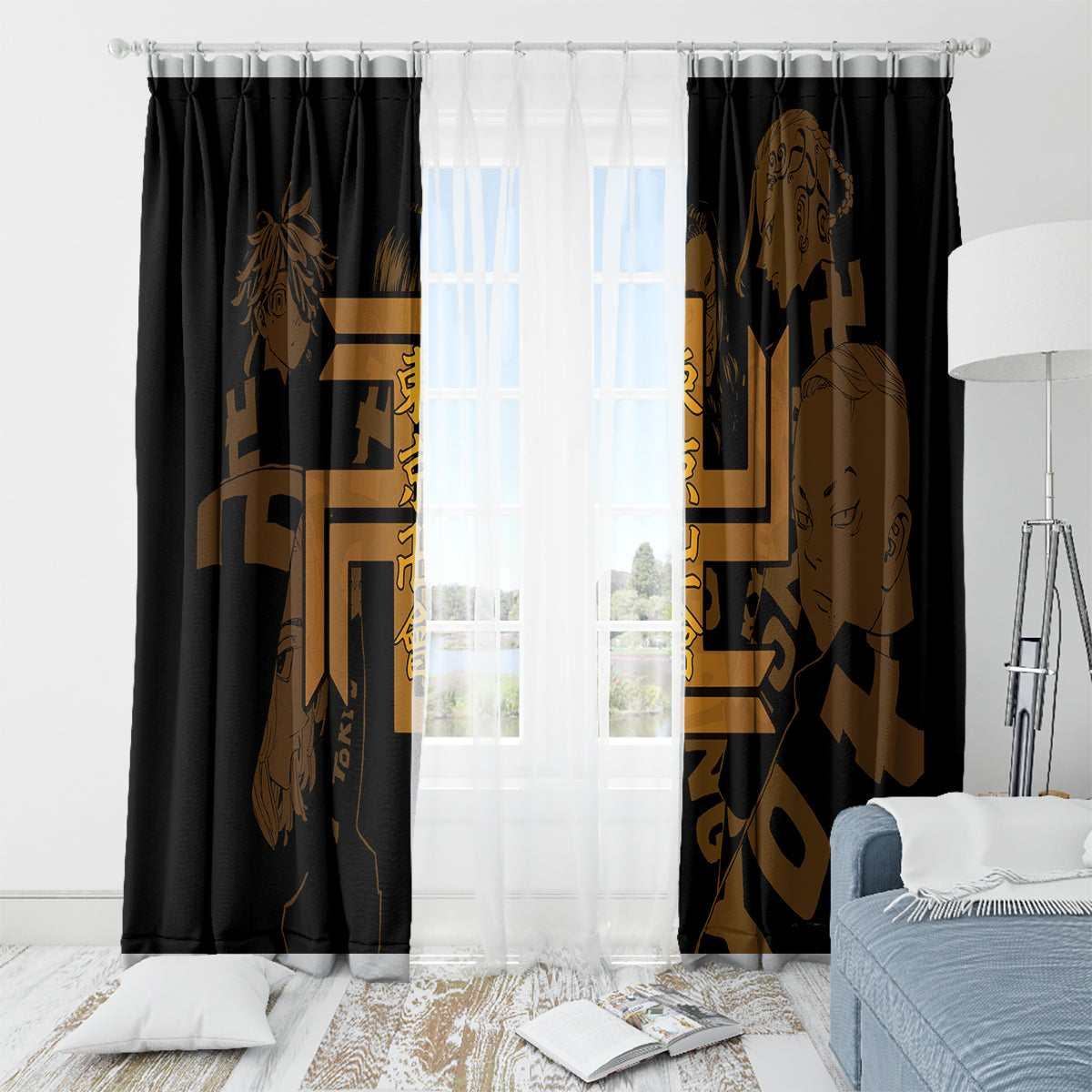 Tokyo Manjikai Window Curtain