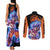 Goku Ultra Instinct Couples Matching Tank Maxi Dress and Long Sleeve Button Shirt