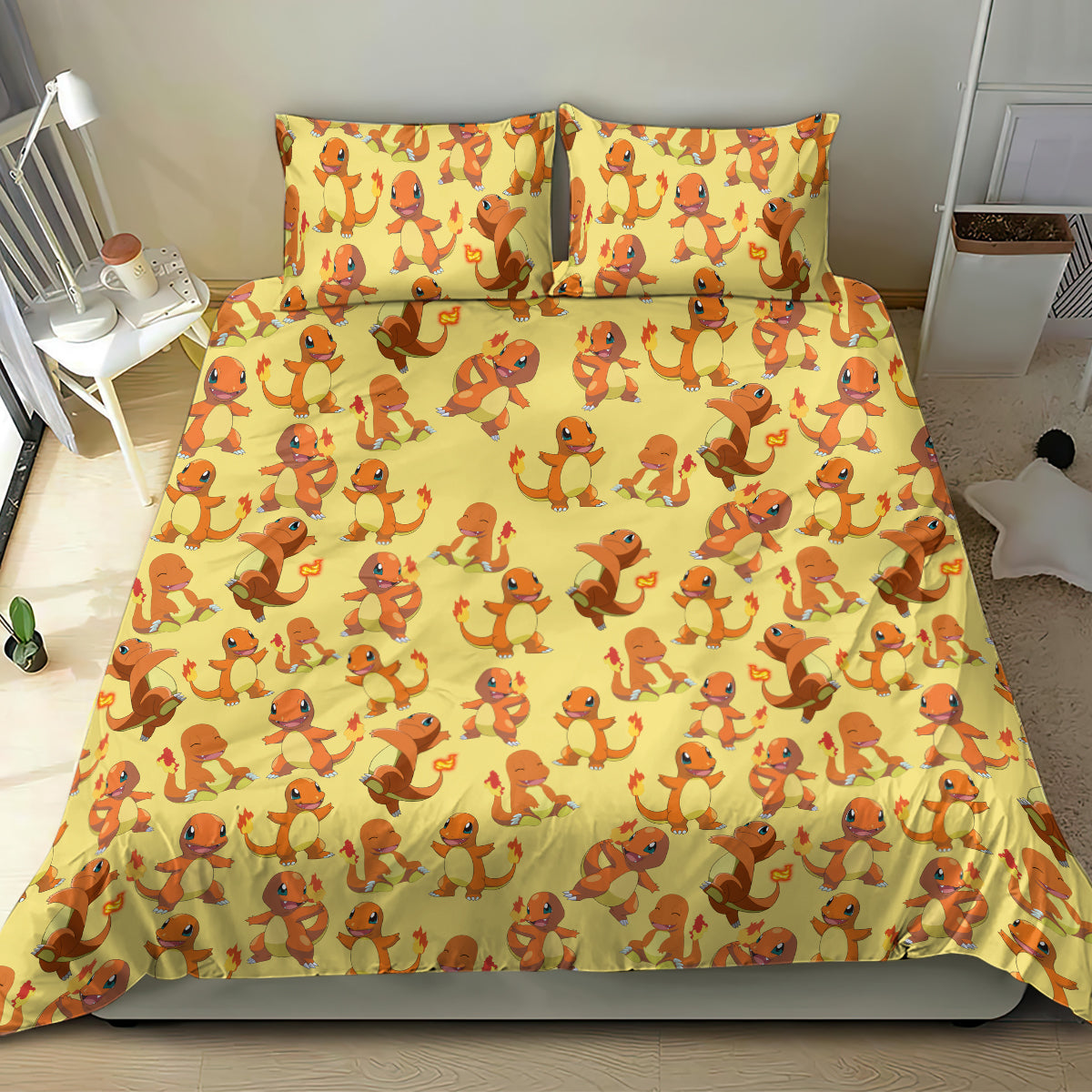 Charmander Pattern Style Bedding Set