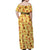 Charmander Pattern Style Off Shoulder Maxi Dress