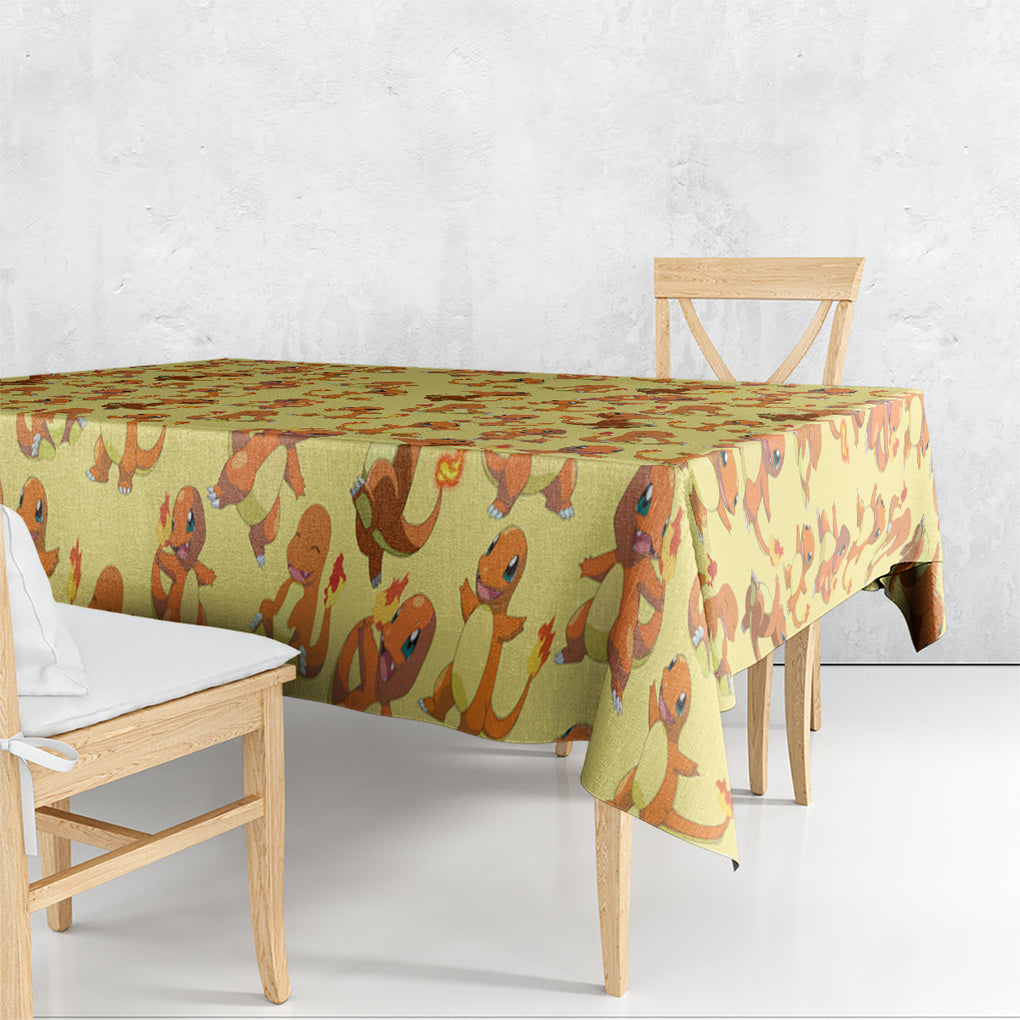 Charmander Pattern Style Tablecloth