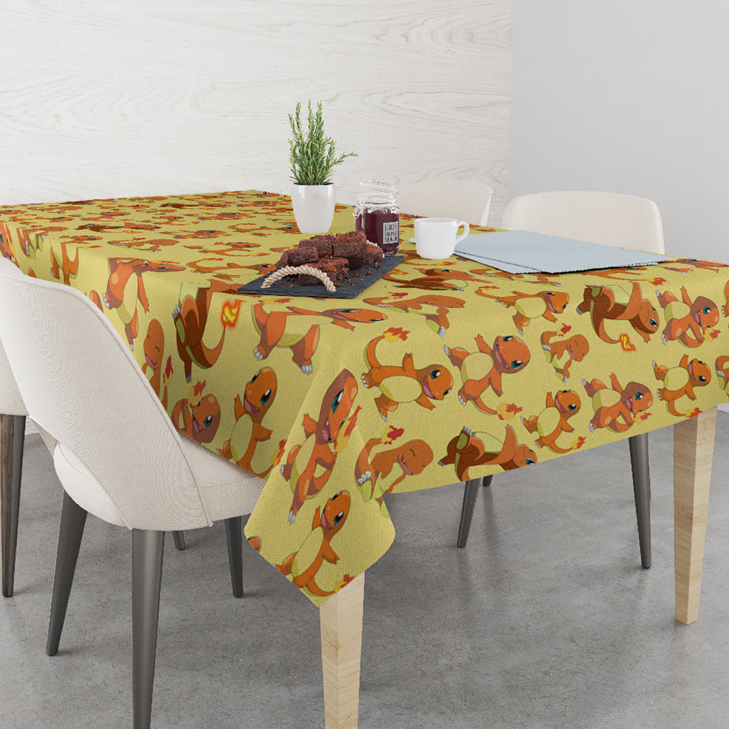 Charmander Pattern Style Tablecloth