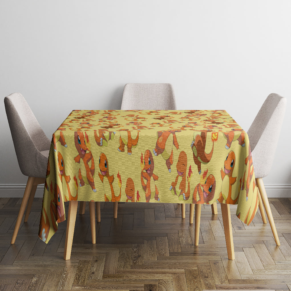 Charmander Pattern Style Tablecloth