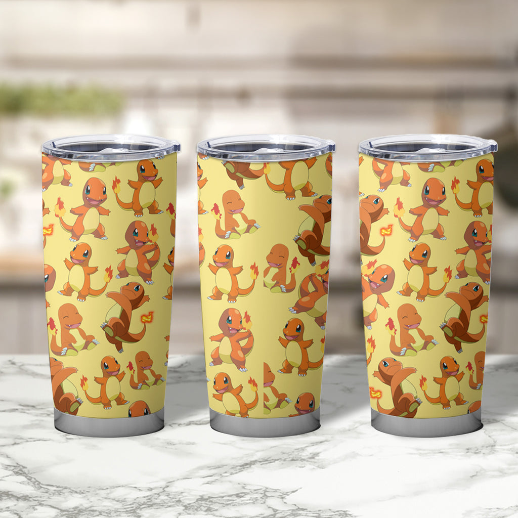 Charmander Tumbler Cup Pattern Style
