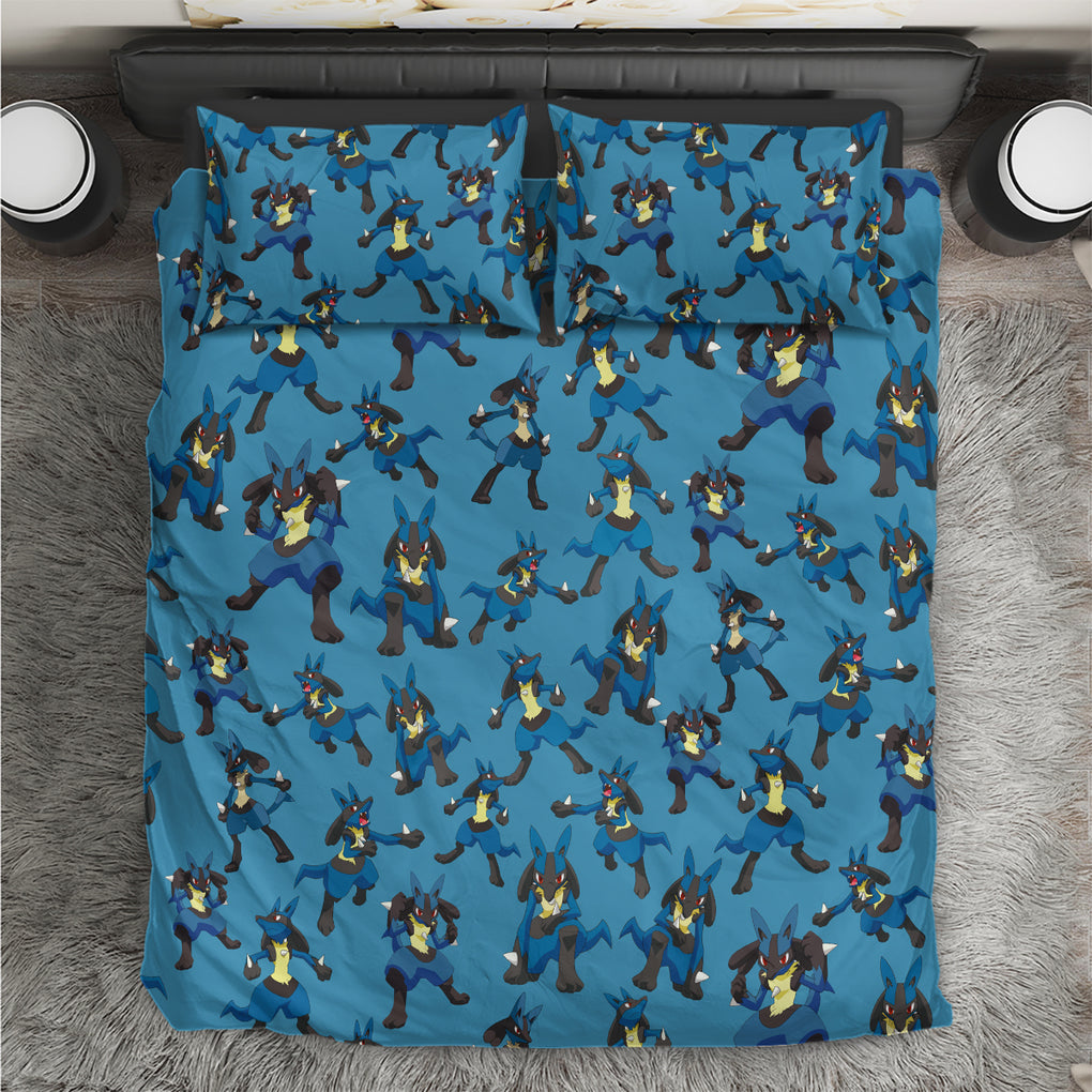 Lucario Pattern Style Bedding Set