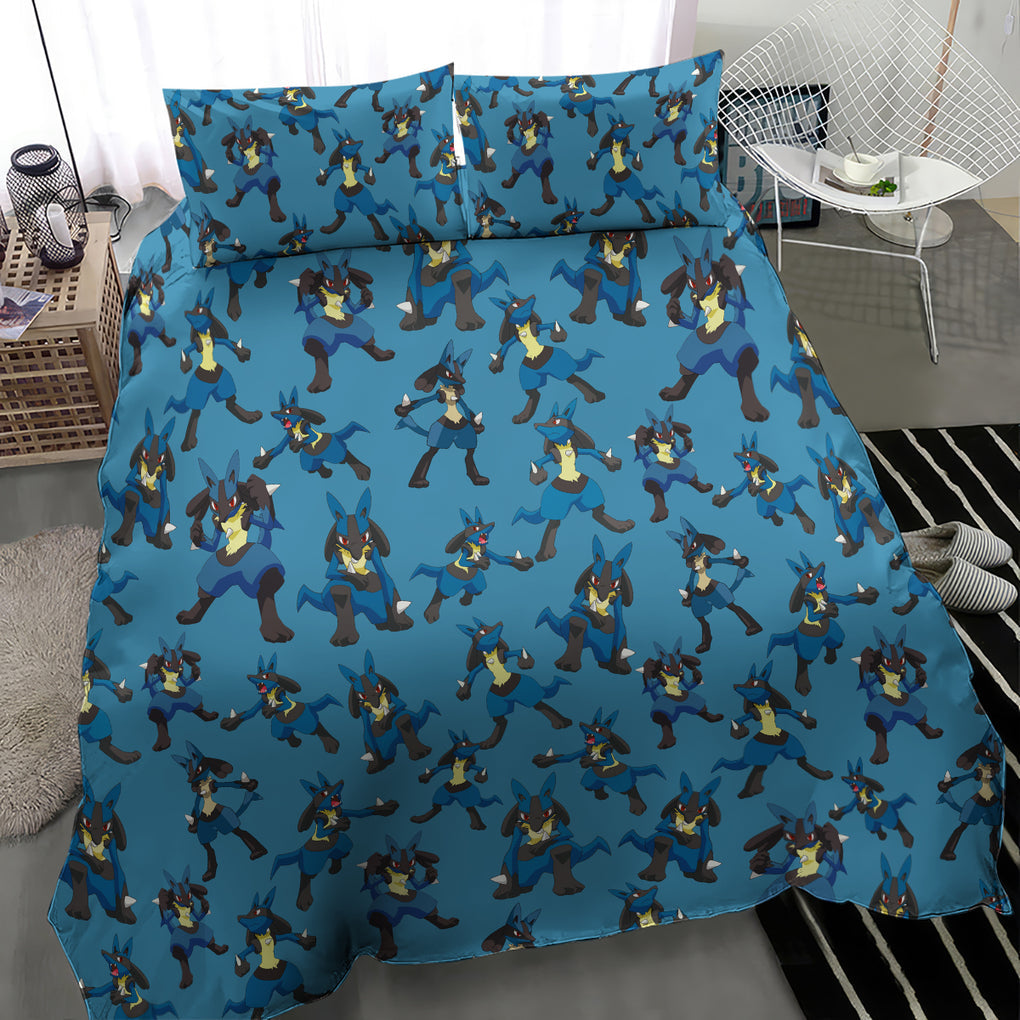 Lucario Pattern Style Bedding Set